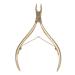 Stainless Steel Nail Cuticle Nipper Clipper Harder Skin Scissor Nail Manicure Tool Gold Flexible Control Toenail Pliers Suitable for Home Nail Salon Use