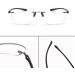 Stylish Rimless Blue Light Blocking Reading Glasses For Men Photochromic Sunglasses Anti Glare Computer Readers(Grandeur:2.0x) - Buy Online on GoSupps.com