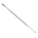 Earwax Curette Remover Relieve Itching Glossy Rounded Ear Spoon Double Head for Home Silver