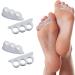 4x Silicone Gel Toe Separator Hallux Valgus Toe Stretcher Premium Forefoot Pad