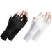 Uv Glove for Gel Manicures Breathable Uv Protection Gloves UPF50+ Fingerless Manicure Gloves for Nail Art Supplies White - Buy Online on GoSupps.com