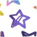 12pcs Colorful Glitter Star Hair Clips - Slip Metal Clasp Pentagram Clips 2.5 cm - International Shipping - Buy Online on GoSupps.com