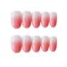 Chtom Wearing a Nail Fake Fingernail Film Finished Metal Long Matte Nail Patch Glue (Color : Purple)