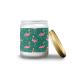 Lavender Candles for Home Scented Aromatherapy Jar Candles 7 oz Long Lasting Candles Scented Candles Gift Set for Women Perfect for Birthday Gifts Flamingo Christmas Pattern