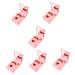 FRCOLOR 6 Boxes makeup brush set makeup brush container portable powder brush Cosmetic Tool Lip make up kit Portable Beauty Brush Foundation Brush plastic abs woman mirror box