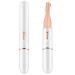 Electric Eyebrow Trimmer Eyebrow Shaver Rechargeable Trimmer Double Blade Eyebrow Trimmer Pivoting Facial Hair Remover with Grooming Comb 1 Set White.