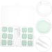 Solustre Contact Lens Organizer - 2 Sets Travel Carrying Bag & Invisible PP Storage Box - Green 6x3x3cm - Ideal Travel Accessories for Contact Lenses - Buy Online on GoSupps.com