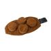 OHPHCALL 1 Set 4pcs Drilldo Tableware Sucker Health Moxibustion Touch Screen Cloths Hot Smokeless Moxa Purifier Moxibustion Burner Holder Heat Holder Metal Massage Moxibustion Pot Size 3 Brown
