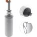 Ryaco 1L Glass Water Bottle with Neoprene Cover & Sponge Brush - Durable Carbonated Drink Safe - Light Gray 33oz - Buy Online on GoSupps.com