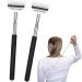 Voarge 2 pieces back scratcher made of high-quality stainless steel extendable up to 68cm telescopic metal back scratcher for head and back