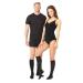 Pani Teresa Medica - Medical Knielang compression stockings - with closed lace - for women and men - (class 1 15-21 mmHg 120 den) - Thrombosis stockings - Support stockings for the flight black size 3 - Short: A - third picture