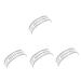 FOMIYES 4 Pcs Eyebrow Ruler 200mg Protractor Eyebrow Measuring Tool Eyebrow Stencil Positioning Pen Reusable 1 count (Pack of 1) Blackx4pcs