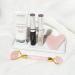 CHADO Roller & Gua Sha Set - Genuine Rose Quartz Facial Tools for Radiant Skin Drain & Sculpt | International Shipping Available - Buy Online on GoSupps.com
