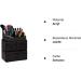 Relaxdays Makeup Organizer - 21 Compartment Acrylic Cosmetic Tower for Lipstick & Nail Polish - Black - Buy Online on GoSupps.com