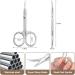 LOPHE Professional Stainless Steel Nail Scissors - Multipurpose Cuticle & Dead Skin Scissors for Nails, Nose Hair, Eyelashes, and Eyebrows - Buy Online on GoSupps.com