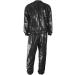 XX-Large Black Heavy Duty Sauna Suit for Men and Women - Weight Loss, Exercise, Slimming, Gym Fitness, Anti-Rip Sweat Suit - Buy Online on GoSupps.com