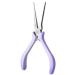 Nail Sticker Tweezers - Nail Shaping Pincher Nipper | Tip Tweezers Nippers for Detailed Shaper Tool Art Tools Lavender