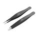 Majestic Bombay Fine Point + Slant Tweezers for Women and Men  Splinter Ticks, Facial, Brow and Ingrown Hair RemovalSharp, Needle Nose, Surgical Tweezers Precision best tweezers for chin hair Black