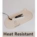 Heat Resistant Silicone Makeup Mat - Portable Vanity Surface Protector (Milky White) | Ideal for Travel - Buy Online on GoSupps.com