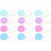 NATUDECO 12-Part Portable Contact Lens Container Kit - Colorful & Large for Travel & Outdoor Activities - Buy Online on GoSupps.com