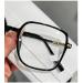 Fuqinqingoz Blue Light-Blocking Reading Glasses | Oversized Square Anti-Eye Light Mirror Glasses (+250 Transparent) - Buy Online on GoSupps.com