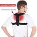 Adjustable Upper Back Brace & Posture Corrector for Pain Relief | Support for Neck Spine & Shoulders - Unisex (Black - Buy Online on GoSupps.com