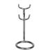 Stainless Steel Shaver Holder with Brush Stand Construction and Enhanced Ventilation for Compact Storage