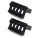 Dekaim Nail Drill Holder & Storage Box - 2PCs 16-Hole Display Stand for Nail Drill Bits (Black) | International Shipping - Buy Online on GoSupps.com