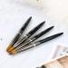 Aokitec #10 Oval Crimped Sable Acrylic Nail Brush - Wood Nail Art Tool for Manicure | Black - Buy Online on GoSupps.com