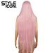 Style Icon 38â Super Long Straight Wigs Lace Front Wigs 6â Deeper Middle Part Lace Hairline Pink Wig (38"  PINK15) 38" PINK15 - Buy Online on GoSupps.com