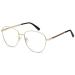 SOJOS Oversized Aviator Blue Light Blocking Glasses for Women Men Metal Frame Clear Lens Eyeglasses SJ5098 Gold