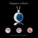 Buy PILL THING Round Pill Locket Necklace - Waterproof Med Box Jewelry Secure Holder for Medication Photo Keepsake - Silver & Lapis - 26" Chain - Buy Online on GoSupps.com