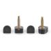HARFINGTON 6 Pairs High Heel Tips - TPU Replacement Tap Caps for Women - 2.4mm Fine Core Pin 10x10mm U-Shape Heel Repair Caps - Black - Buy Online on GoSupps.com