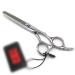 6.0 Inch Double-Sided Tooth Scissors Hairdressing Scissors High-end Professional Hairdressing Scissors Tools Corrosion Resistant Rust Resistant (Color : Silver)