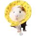JEELINBORE Cute Fabric Protective Collar for Small Pets - Comfortable Neck Collar for Hamsters (Yellow 5cm Diameter) - Buy Online on GoSupps.com