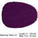Madeals Chenille Toilet Lid Cover - Navy Blue | Soft, Absorbent, and Comfortable Seat Cover - Buy Online on GoSupps.com