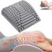 Botizr neck and back extensor neck brick to relieve pain in the lower back multi-level adjustable spine sciatic pain relief lumbar support (color: gray) gray