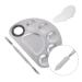 POPETPOP Nail Art Display Set - 3 Palette Mixing Plates & Stainless Steel Tools for Perfect Make-Up & Manicure - Buy Online on GoSupps.com