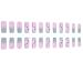 Shop 24Pcs Marble Pattern Medium Square Press-On Nails - Reusable French Fake Nails for Women | Glossy Coffin Design - Buy Online on GoSupps.com