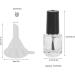 Nail Polish Glass Bottle Has a Brush Cap Convenient To Use Steel Mixing Ball Nail Polish Bottle with Funnel for Home for Travel for Life for Work - Buy Online on GoSupps.com