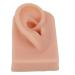 Simulated Ear Model Reusable Human Ear Model Right Ear Multi Purpose Easy To Use for Headphones Display for Acupuncture Practical Training(Dark Skin Color)