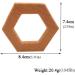Wendysun 3pcs Cartoon Wood Teether Set | Natural Animal Hexagon Baby Teething Toy - Buy Online on GoSupps.com