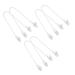 12 Adjustable Plastic Fixed Clip Rope Durable Vest Clip Elastic 6 DIY YUh920 (White One Size)