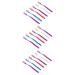 Minkissy 18 STK toothbrush for adults couple toothbrush mixed toothbrush with hard bristle head manual toothbrush sanitary toothbrush medium tooth cleaning toothbrush travel manual