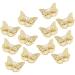 Butterfly hair clips 12 pieces of cute metal butterfly hair clips accessories hollow butterfly hair clips for women girls wedding brides (gold)
