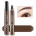 Eybrow pencil eyebrow pen waterproof eyebrow pencil microblading browstift durable for 24 hours wiped natural looking (2# dark brown)