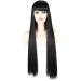 Chtom 80 cm long straight hair fake head set female lengthening long straight hair Qi Liu Haicheng Liu Hiyun head - Buy Online on GoSupps.com