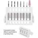 2 Pieces 16 Holes Nail Drill Bits Display Racks Holder Grinding Head Storage Box Organizer Callus Remover Dead Skin File Pedicure Tools (White) - Buy Online on GoSupps.com