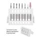 Nail Drill Holder - 16 Hole Display for Nail Artists & Salons - Professional Use (White) - Buy Online on GoSupps.com
