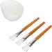 TYTOGE Facemask Mixing Tool Set Multifunctional Reusable Silicone Face Mask Bowl Wooden Brush Set for Oils Moisturizers - Buy Online on GoSupps.com